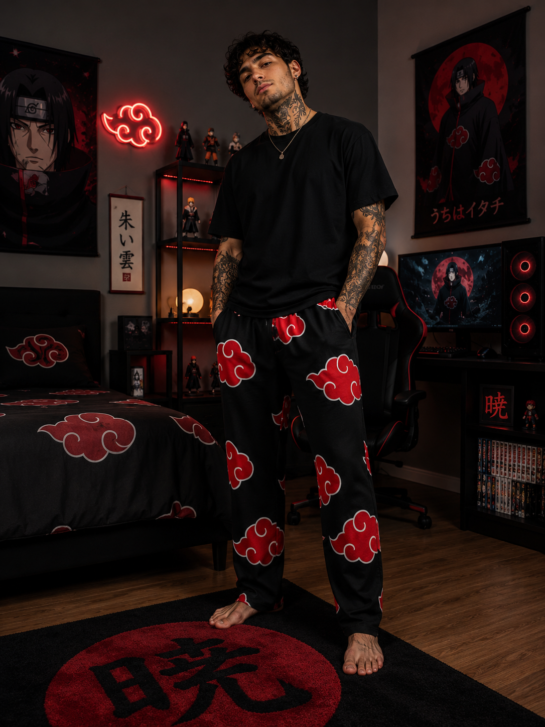 Akatsuki Pajama Men Bottoms